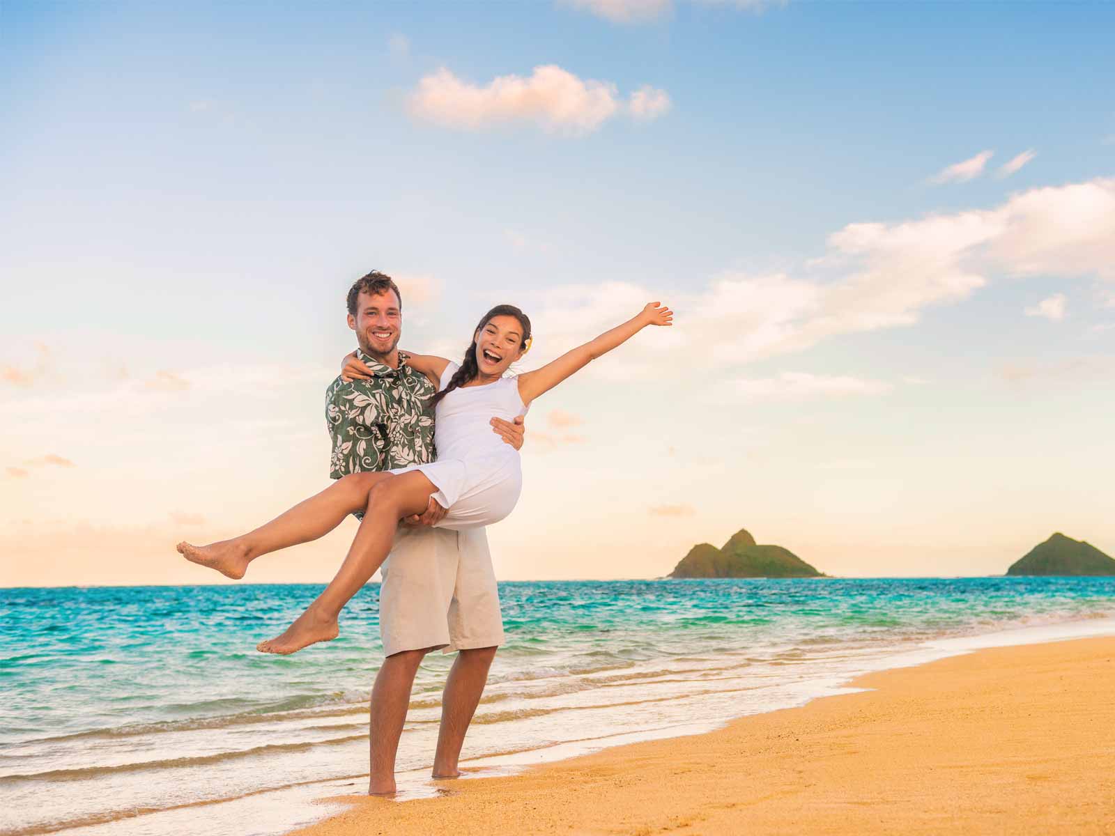 Hawaiian Couple on the Beach