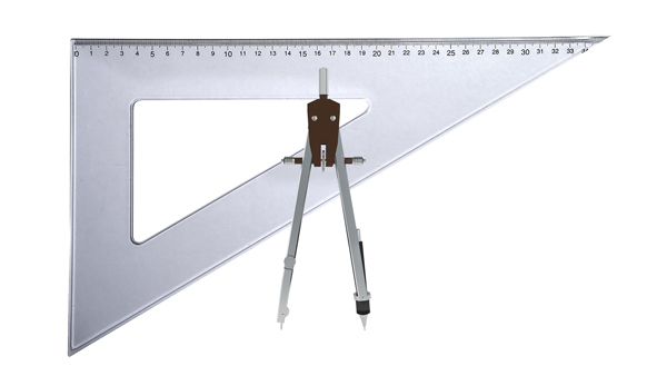 compass and triangle ruler representing architects and engineers insurance