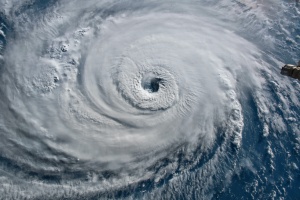 Satellite on a hurricane showing people need Hurricane Insurance