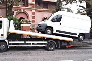 insured commercial vehicle towed after accident
