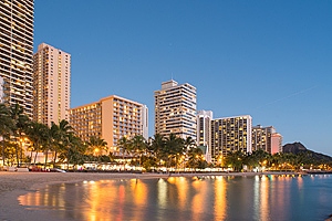 Property-hotels-on-beach-at-night