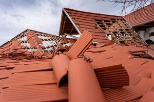 commercial property roof damaged due to storrm