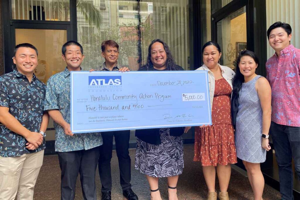 honolulu community action program gets a donation from atlas