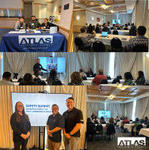 this is a collage photo of Atlas' safety summit seminar about OSHA standards in 2024