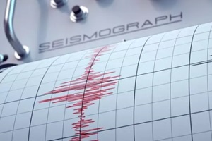 seismograph printing earthquake waves in Hawaii