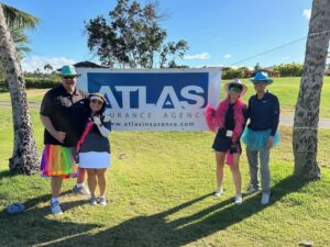 This is a picture of the Hale Makua Golf Event that Atlas Participated in and was a sponsor for