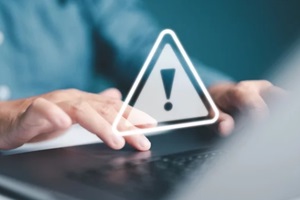 cybersecurity vulnerability, data breach illegal connection, compromised information concept