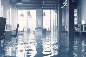 Hawaii office filled with water due to storm