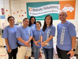 this is a picture of Atlas Employees at Lanakila Pacific's Meals-On-Wheels volunteering event for the 2024 holiday season.