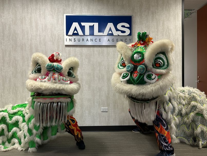 This is a picture of Chinese dragons for the chinese new year traditional dragon dance by Gee Yung Martial Arts dragon and lion dance association