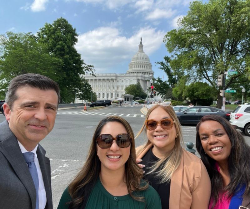 this is a photo of Atlas's Elaine Gascon and Sharilyn Tanaka in DC