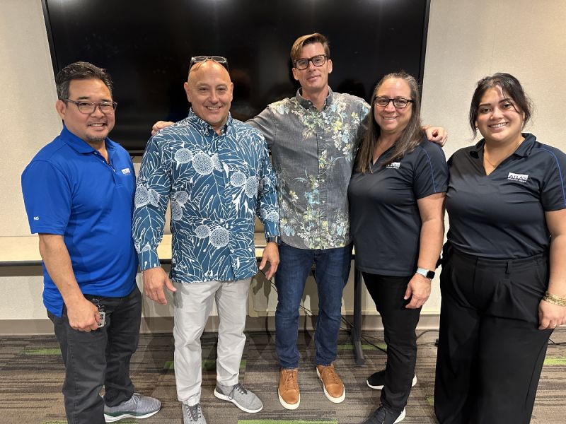 this is a picture of Atlas employees at the final safety summit seminar at the Hawaii Employers Council