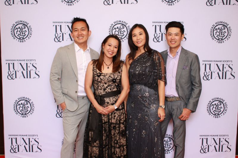 This is a photo of Atlas employees at Hawaiian HUmane Society's Tuxes and Tails annual gala event.