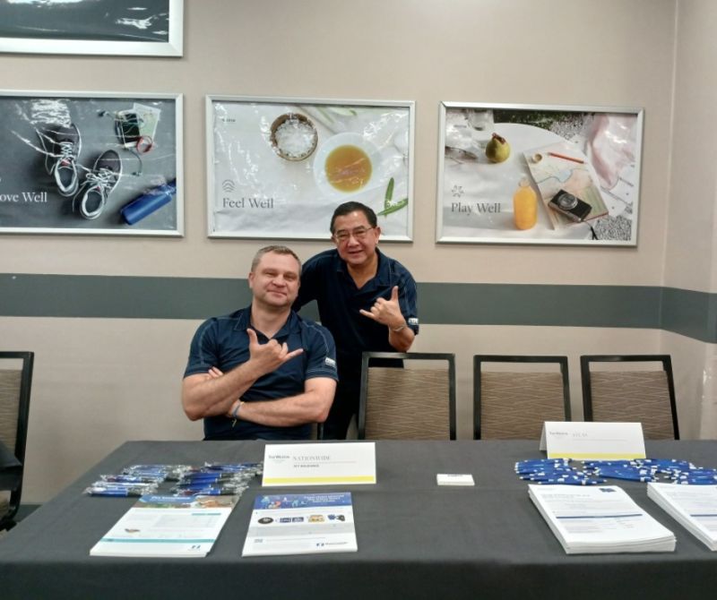 this is a picture of Atlas employees at Open Enrollment at the Prince Resorts.