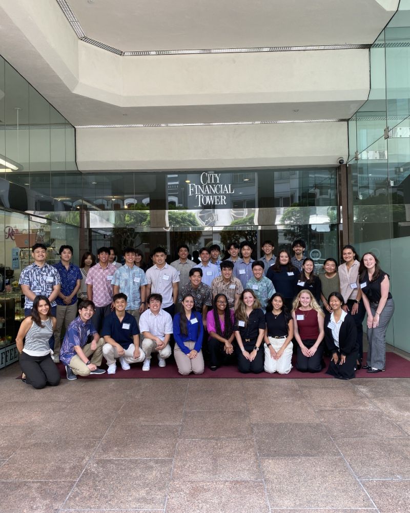 This is a photo of all the interns in Tradewind Group's 2025 Summer Internship