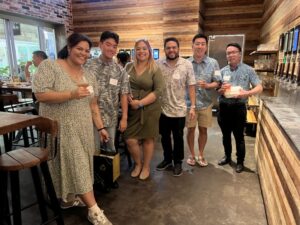 this is a photo of the AOAO team at the CPCU Pau Hana Event at Off the Walls