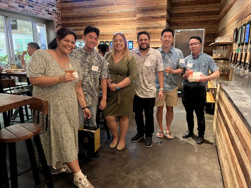 this is a photo of the AOAO team at the CPCU Pau Hana Event at Off the Walls