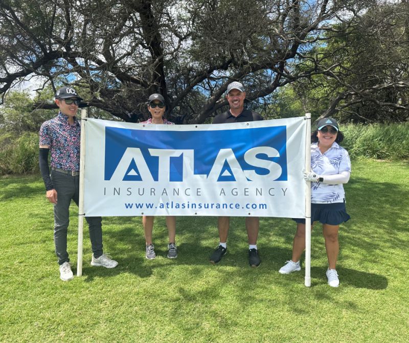 this is a photo of Atlas employees at the Hale Makua 5th annual charity golf tournament