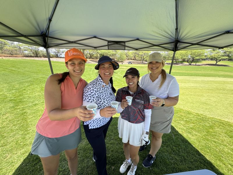this is a photo of Elaine Gascon at the UAH Golf Tournament