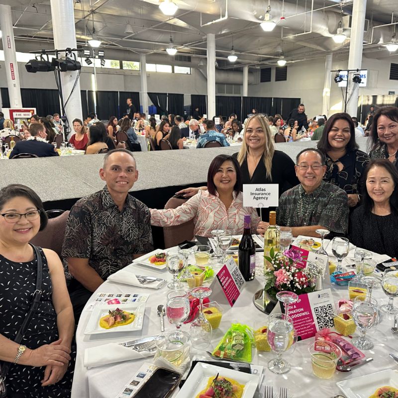 this is a photo of Atlas employees at Goodwill Goes Glam!