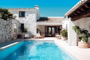 luxury villa with a pool