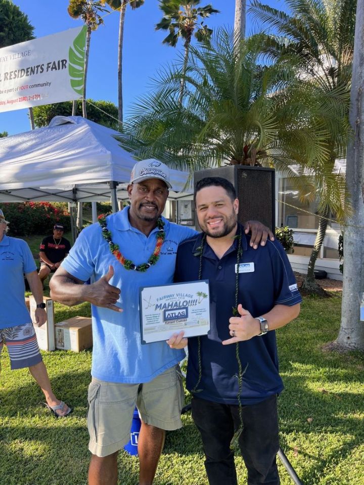 this image is of Kanani Cuevas at the annual fairway village event.