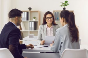 Insurance Expert Talking to Non-Profit Business Owners