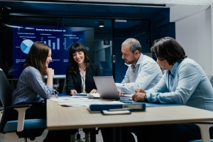 Business Executives Discussing Risk Management Planning