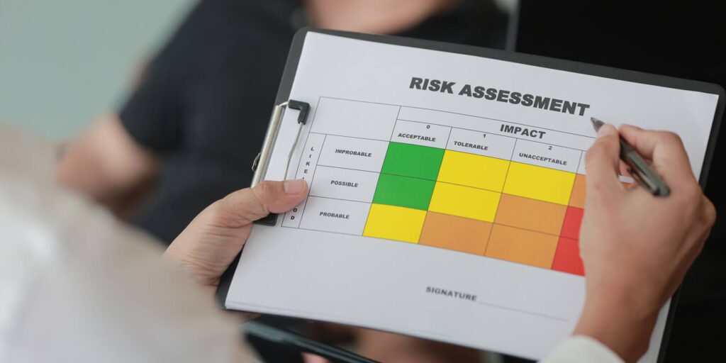 Person Doing Risk Assessment to Lower Nonprofit Insurance Premiums